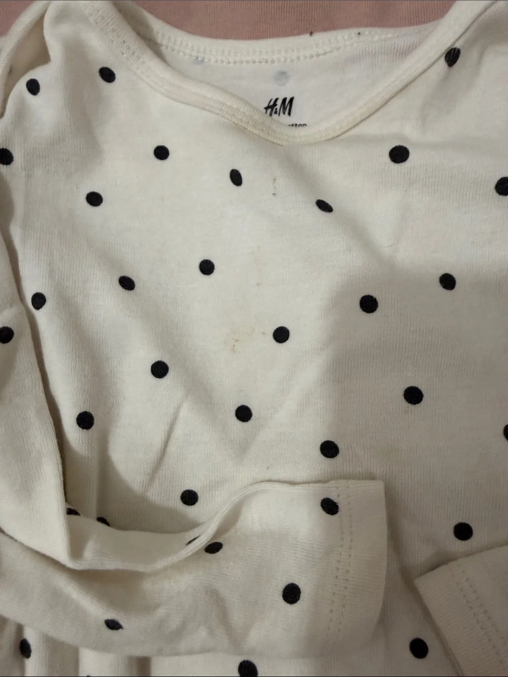 H&M Neutral Mix Long-Sleeve Baby Cotton One-Piece Bodysuits - Set of 7- 18m